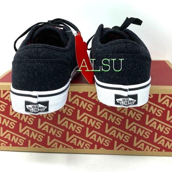 VANS 🔥SALE!🔥 Atwood Plaid Black Wood Men’s Sneakers Size 10 VN0A0015G2DN - Picture 8 of 10